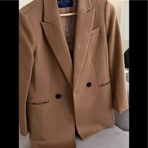 Brown blazer coat